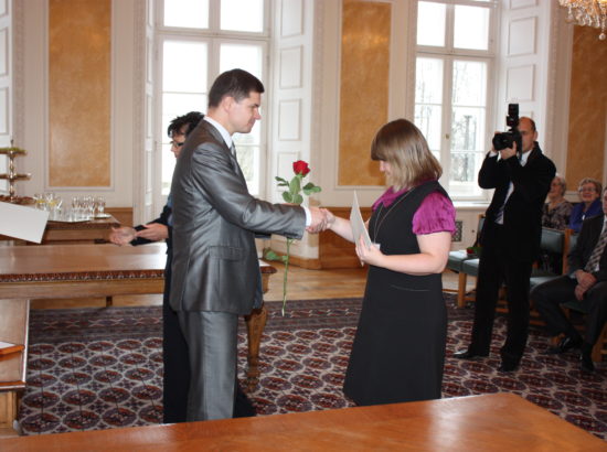 Balti Assamblee medalite üleandmise tseremoonia Toompea lossi Valge saalis